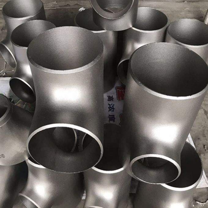 METAL Üreticisi Nikel 90/10 Boru Fittings UNS C70600 UNS C71500 Bakır eşit çapraz 1