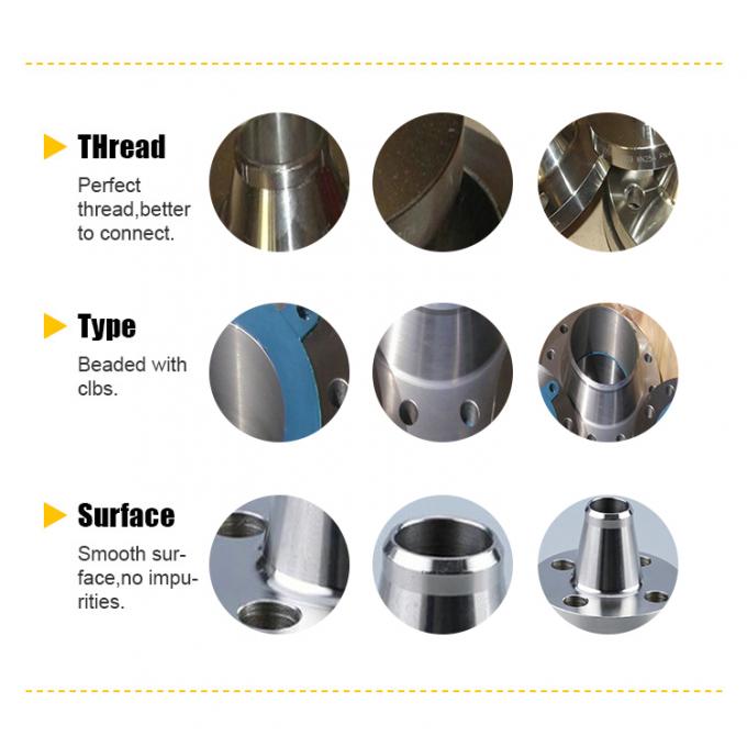 METAL Slip-On Flange Connector Bakır ve Nikel Flanges ASTM B466 UNS C70600 10 inç boyutu 1