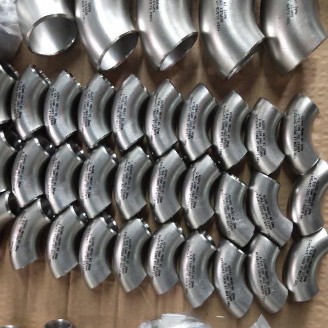METAL B363-WPT12 SMLS LR BW ASME-B16.9 SCH80 1" Paslanmaz Çelik boru armatürleri 90 uzun yarıçap derecesi dirseği 3