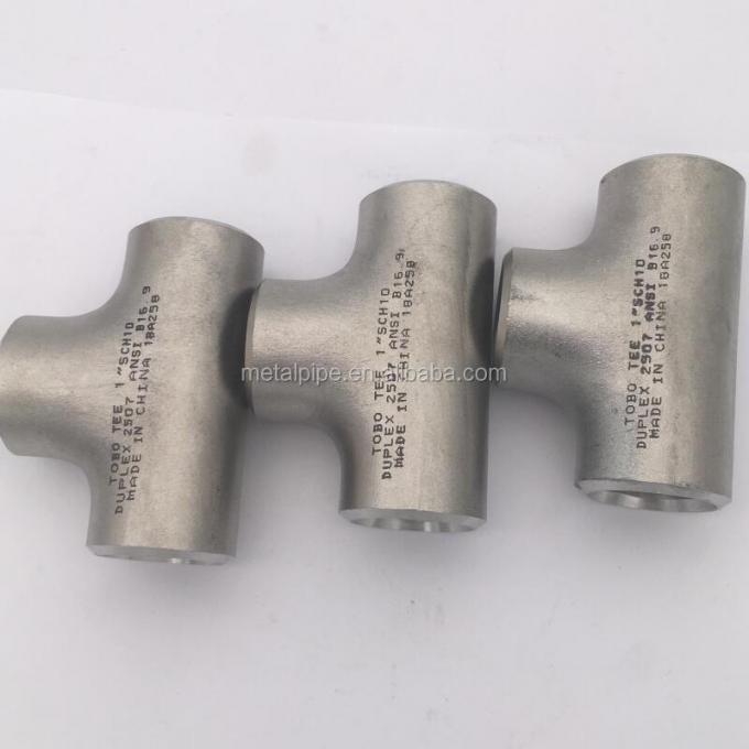 METAL Hastelloy C276 ASME B16.9 SCH40 Nikel Alaşım boru armatürleri Özel Tee 0
