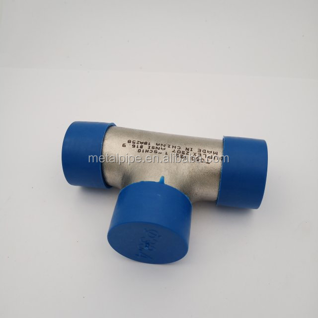 METAL Hastelloy C276 ASME B16.9 SCH40 Nikel Alaşım boru armatürleri Özel Tee 1