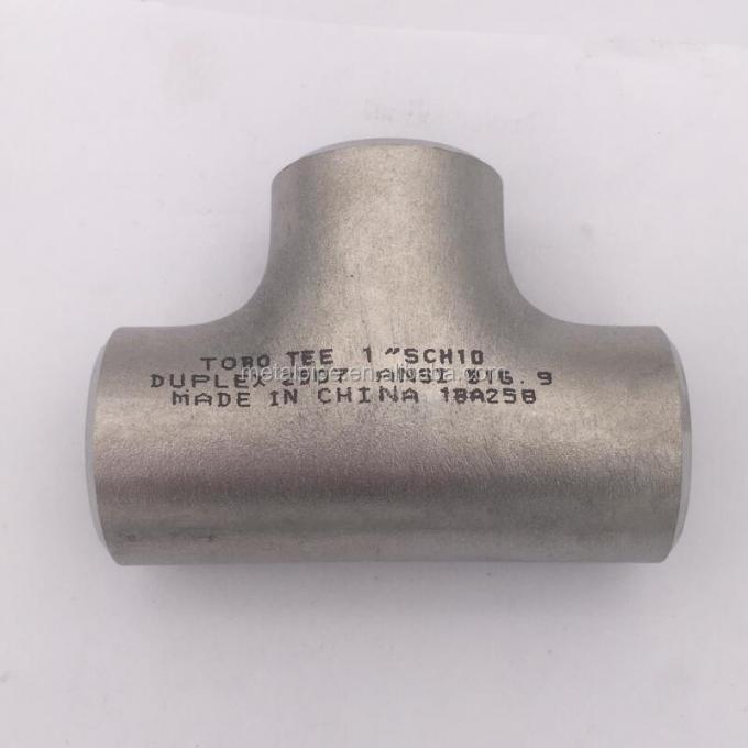 METAL Hastelloy C276 ASME B16.9 SCH40 Nikel Alaşım boru armatürleri Özel Tee 2