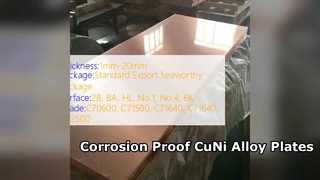CuNi 90 10 ve 70 30 Alaşımlı Plakalar Korozyona Dayanıklı