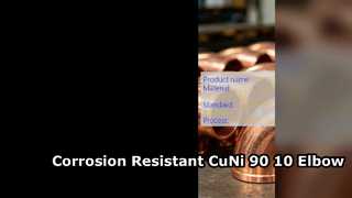 ASTM B466 CuNi 90 10 Dirsek Korozyona Dirençli Boru Bağlantısı