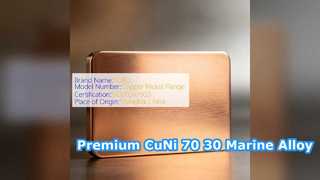 CuNi 70 30 Eşanjörler için Deniz Sınıfı Alaşımlı Levha