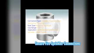 UL FM Listeli Yivli İndirgen Tee Yangın Sprinkler Bağlantısı