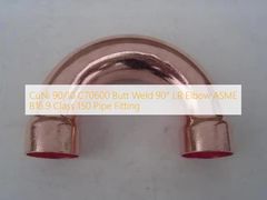 CuNi 90 10 C70600 90 Derece LR Dirsek Boru Bağlantı Parçası