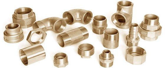 DN20 CuNi C70600 Equal Tee NPT/BSP Threaded Anti-Corrosion Pipe Connector Fitting