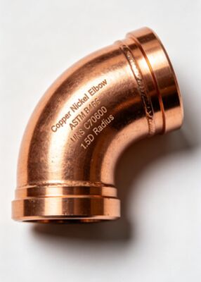 C70600 Copper Nickel Butt Weld Elbow with Polished Surface for Marine Pipe Fitting
