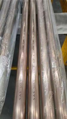 Seamless CuNi 70/30 Copper Nickel Pipe C71500 ASTM B466 Marine Heat Exchanger Tube