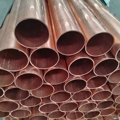 ASTM B111 CuNi 90/10 Dikişsiz Tüp ±0.1mm Toleransa fırçalanmış bitiş Özel Boyutlar