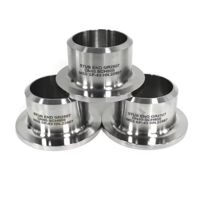 SS304 Nickel-Plated Stub End Fittings, ASME B16.5 Standard for Long Weld Lap Joint