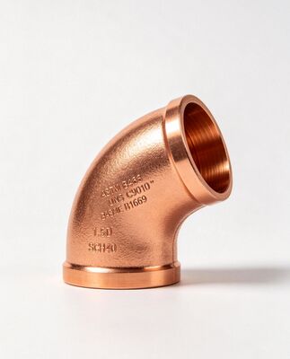 C70600 CuNi Polished Elbow High Pressure Custom Wall Thickness Pipe Bend Fitting