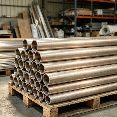 Bright Finish CuNi 70/30 Seamless Pipe Tight Tolerance Nickel Copper Alloy Tubing with High Yield Strength