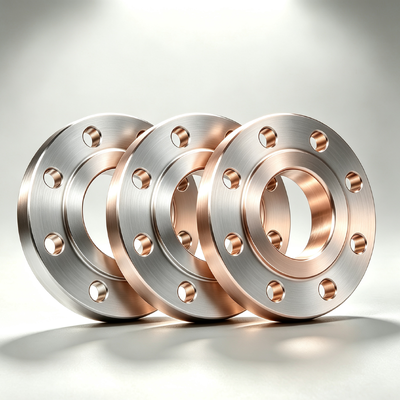 Yellow Coated Slip On Copper Nickel Flange Marine Corrosion Resistant CuNi Flange ASME B16.5