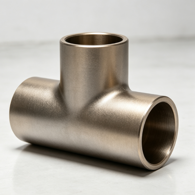 Threaded CuNi Equal Tee Water Pipe Connector Industrial Corrosion Resistant Fitting